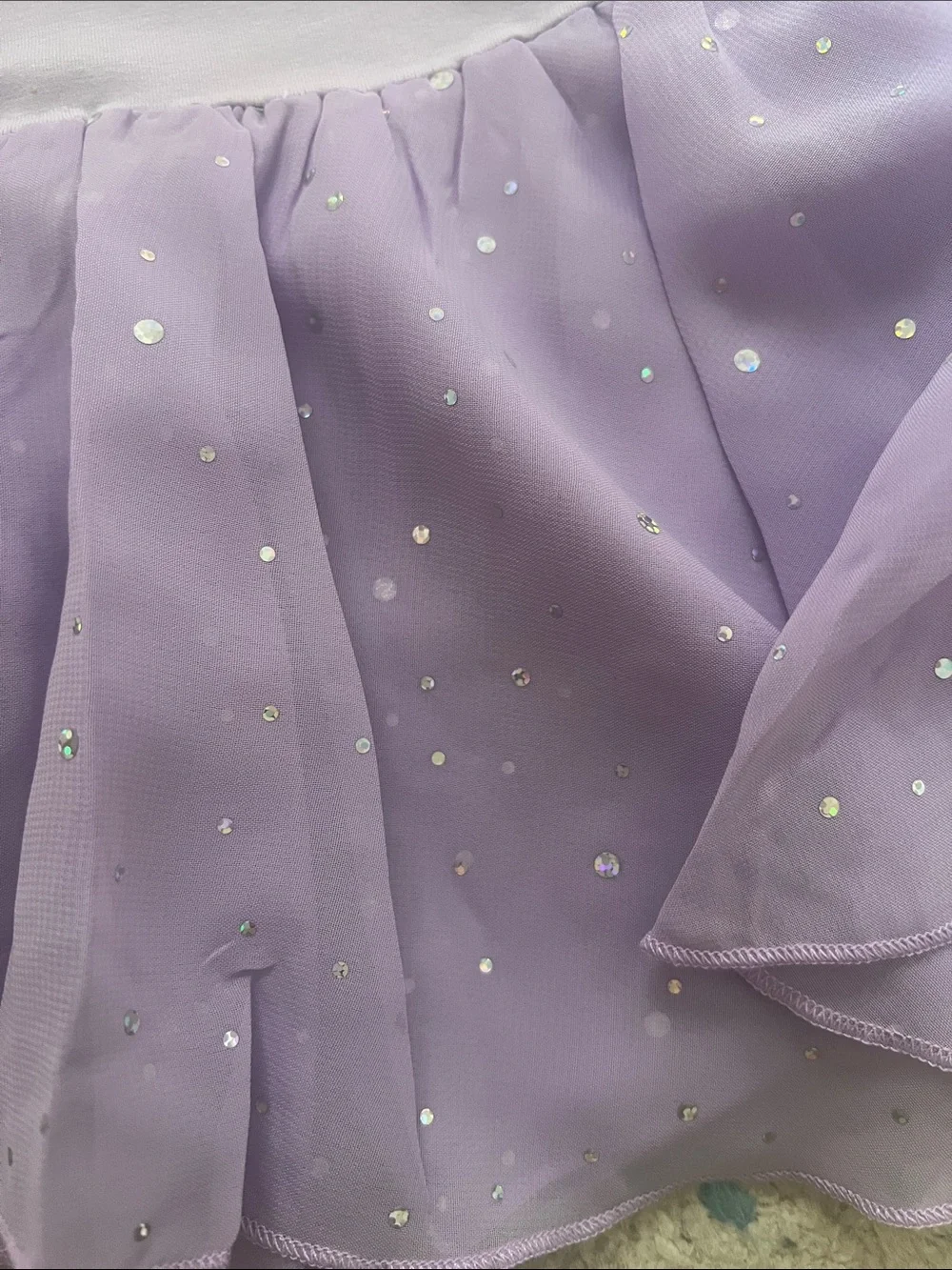 Girls Lavender Sparkle Ballet Tutu Dress
